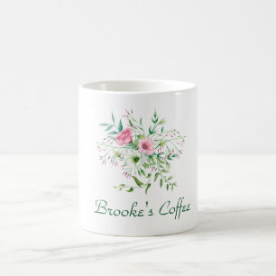 Girly Floral Coffee Coffee Mug