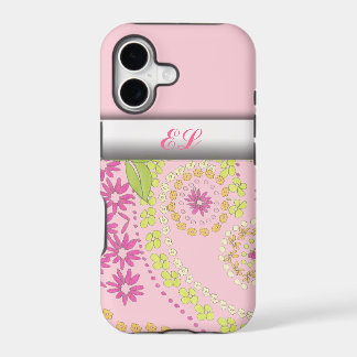 Girly floral monogram iphone5 covers