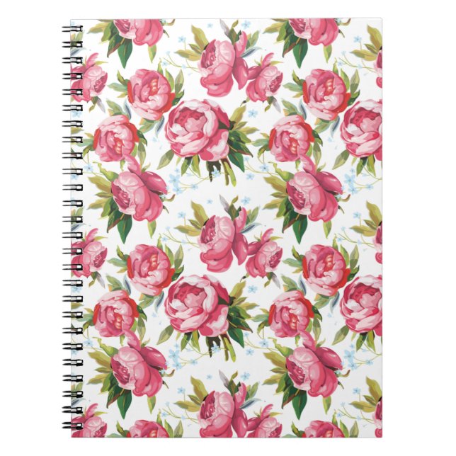 Girly Floral Notebook (Front)