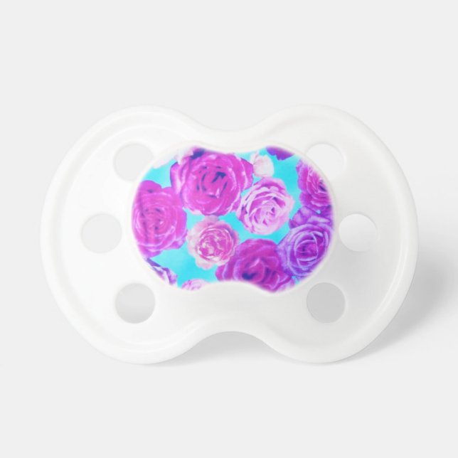 Girly Floral Pacifier (Front)