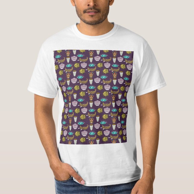 Girly Floral Pattern T-Shirt (Front)