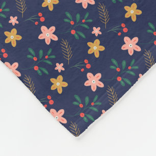 Girly Flower Art New Design Floral Aesthetic Flowe Fleece Blanket
