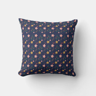 Girly Flower Art New Design Floral Aesthetic Flowe Throw Pillow