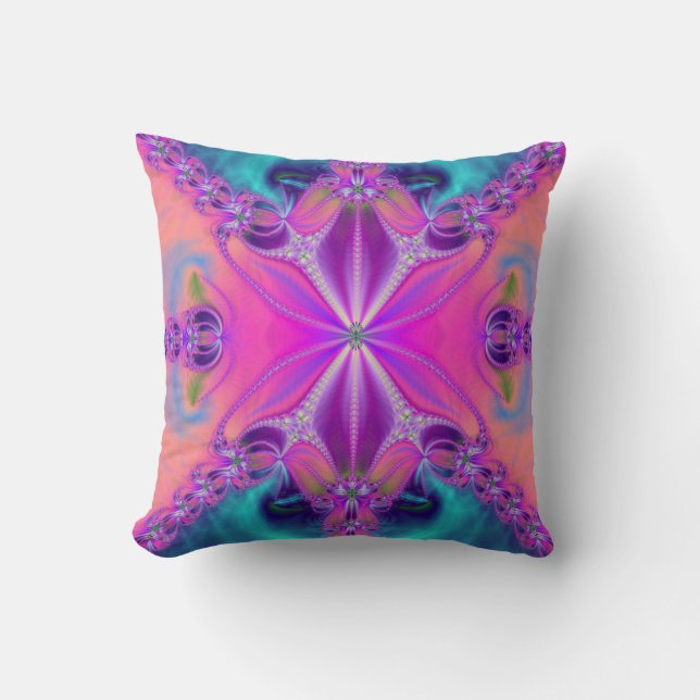 Girly Fractal Pillow (Front)