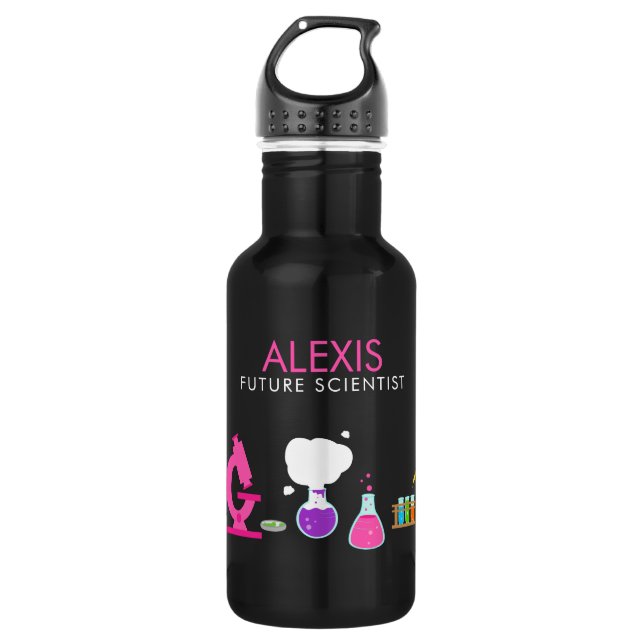 Girly Future Scientist 532 Ml Water Bottle (Front)