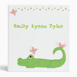 Girly Gator Binder