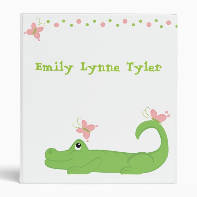 Girly Gator Binder (Front)