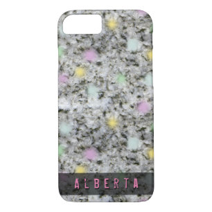 Girly Geology Pastel Rock Texture Custom Name Case-Mate iPhone Case