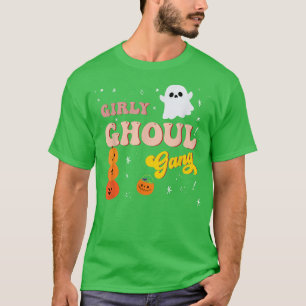 Girly Ghoul Gang Cute Halloween Costume Ghost Boo  T-Shirt