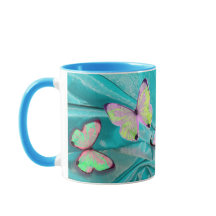 Girly Gift! Butterfly Mug, Add NAME!