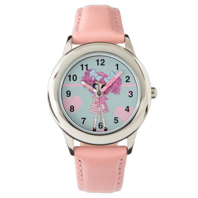Girly Gifts Personalized Harajuku girl Watch (Front)