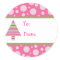 Girly Girl Christmas Gift Tag