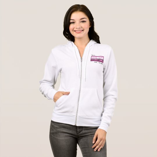 Girly Girl - Sturdy Girl - I fly jets! Hoodie