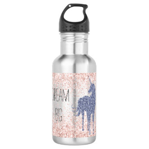 Girly Glam Blush Pink Purple Unicorn Glitter 532 Ml Water Bottle