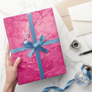 Girly Glam Chic Pink Birthday Wrapping Paper