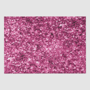 Girly Glam Fuchsia Pink Glitter Tissue Paper