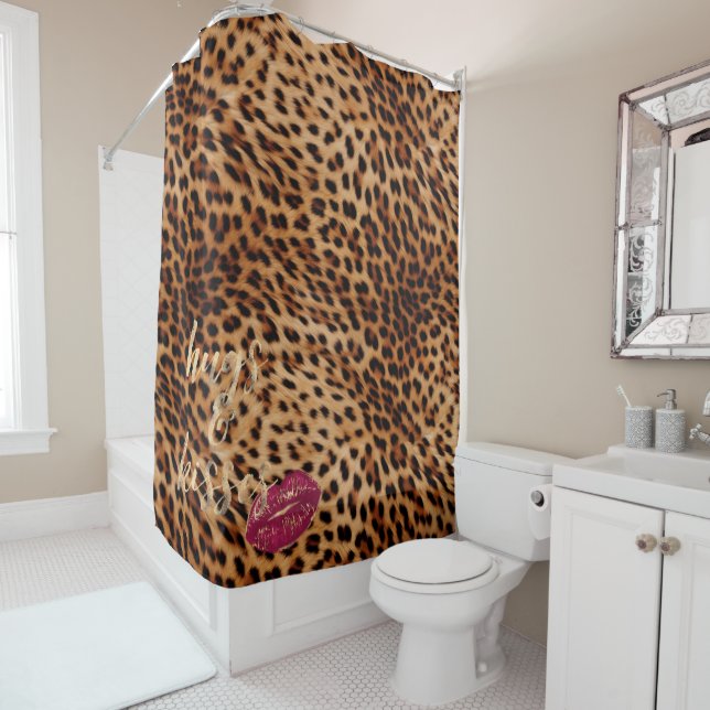 Girly Glam Leopard Hugs & Kisses Lips (In Situ)