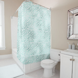 Girly Glam Mint Leopard Print