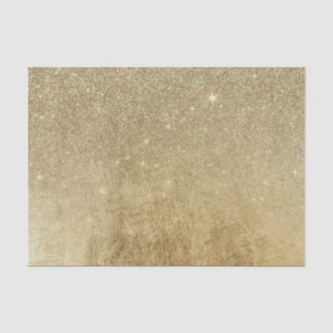 Girly Glamourous Gold Foil and Glitter Mesh Tissue Paper