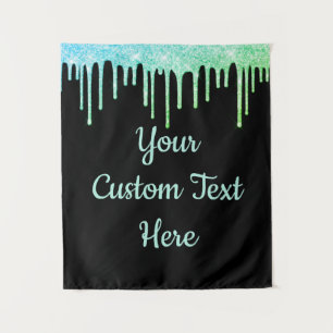 Girly Glitter Birthday Party Photo Booth Backdrop Tapestry
