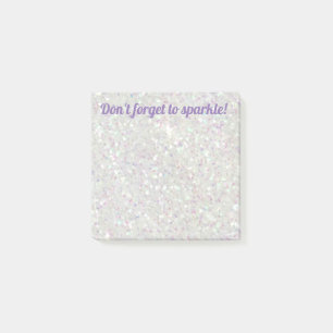Girly Glitter Sparkle Post it Notes