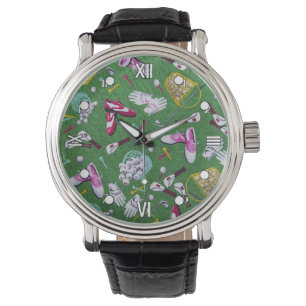 Girly Golf Motif Montre à poignet