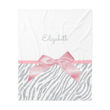 Girly Grey Tiger Stripes Animal Print With Name