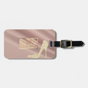 Girly , High Heel , Monogram-Personalized Luggage Tag