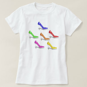 GIRLY HIGH HEEL SHOES IN MANY COLORS T-Shirt