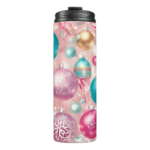 Girly Holiday Decorations Thermal Tumbler