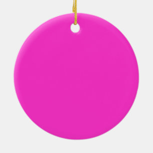 Girly Hot Pink Ceramic Ornament
