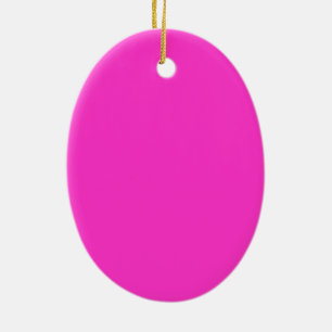 Girly Hot Pink Ceramic Ornament