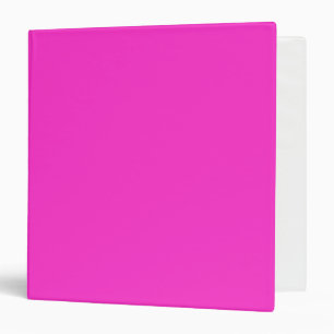 Girly Hot Pink Colour Background Customize It! Binder