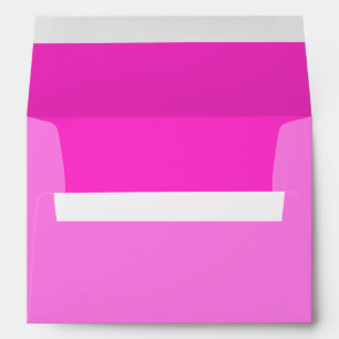 Girly Hot Pink Colour Background Customize It! Envelope