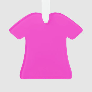 Girly Hot Pink Colour Background Customize It! Ornament