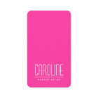 Girly hot pink fashion personal profile or