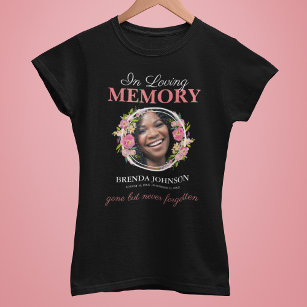 Girly In Loving Memory Photo Tribute T-Shirt
