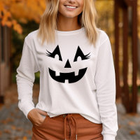 Girly Jack O Lantern Pumpkin Face Halloween