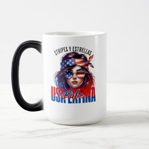 Girly Latina Fourth of July Independence Day Cook Magic Mug