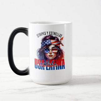 Girly Latina Fourth of July Independence Day Cook Magic Mug