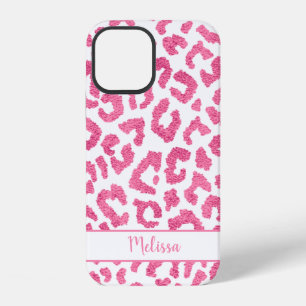 Girly Leopard Animal Print Pattern Personalized iPhone 12 Case