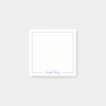 Girly Light Purple Monogram Full Name