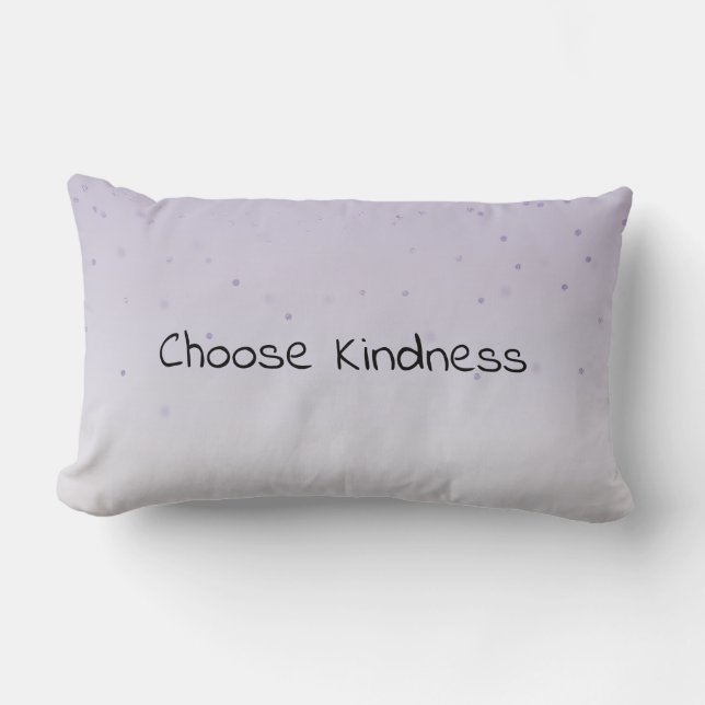 Girly Lilac Purple Confetti Glam Ombre Lumbar Pillow (Front)