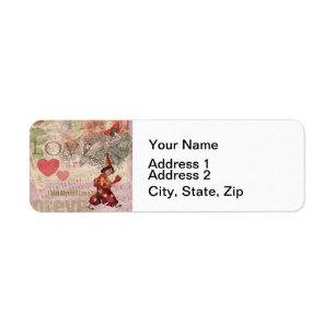 Girly Love Heart Vintage Sweetheart Collage