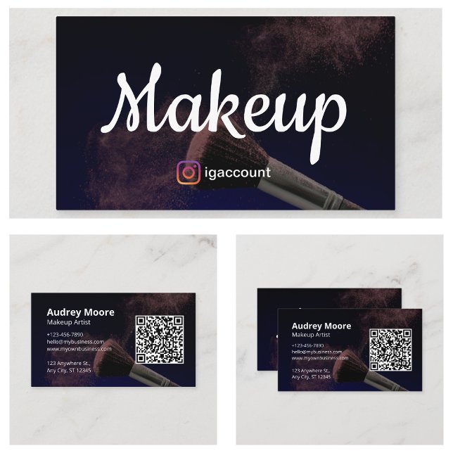 Girly Makeup Artist Business Card (Girly Makeup Artist Business Card
)