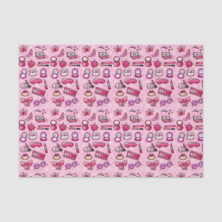 Girly Makeup - Pink Tissue Paper