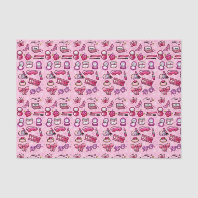 Girly Makeup - Pink Tissue Paper (Front)
