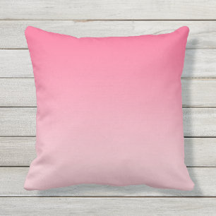 Girly Modern Pink Ombre Throw Pillow