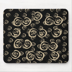 girly modern spirals patterns mouse pad