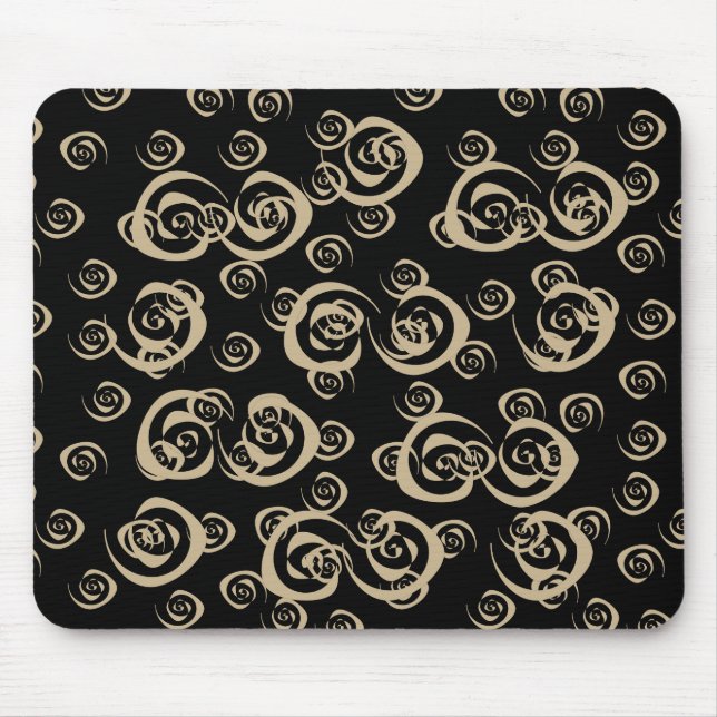 girly modern spirals patterns mouse pad (Front)